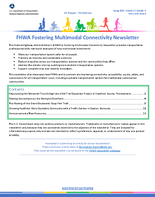 FHWA Fostering Multimodal Connectivity Newsletter  Spring 2024
