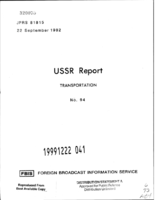 USSR Report Transportation No 94