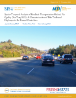 SpatioTemporal Analysis of Roadside TransportationRelated Air Quality StarTraq 2021 A Characterization of Bike Trails and Highways in the FresnoClovis Area