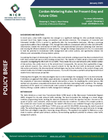 CordonMetering Rules for PresentDay and Future Cities Brief