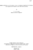 Design method for secondary road flexible pavements in Virginia  also suggested for subdivision and other road systems