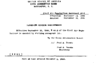 Part 40 Amendment 403 Passenger Minimum Requirements
