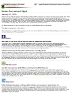 Human Environment Digest January 23 2020
