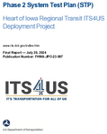 Phase 2 System Test Plan STP  Heart of Iowa Regional Transit ITS4US Deployment Project