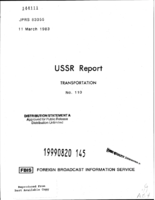 USSR Report Transportation No 110