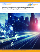 Evaluation Comparison and Improvement Recommendations for Caltrans Financial Programming Processes and Tools