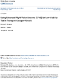 Using Enhanced Flight Vision Systems EFVS for LowVisibility Taxi in Transport Category Aircraft