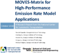 MOVESMatrix for HighPerformance Emission Rate Model Applications