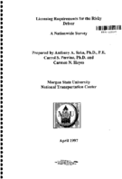 Licensing Requirements for the Risky Driver A Nationwide Survey