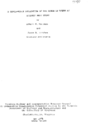 A benchscale evaluation of the reuse of water at highway rest areas