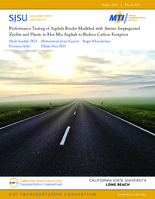 Performance Testing of Asphalt Binder Modified with AmineImpregnated Zeolite and Plastic in Hot Mix Asphalt to Reduce Carbon Footprint