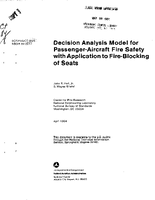 Decision Analysis Model for Passenger Aircraft Fire Safety with Application to FireBlocking of Seats