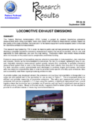 Locomotive Exhaust Emissions Research Results