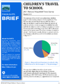 FHWA NHTS Brief Childrens Travel to School 2017 National Household Travel Survey