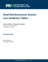Steel Reinforcement Section Loss Guidance Tables