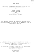 An evaluation of the effect of level of service and cost on demand for intercity bus travel  final report