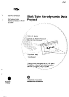 StallSpin Aerodynamic Data Project