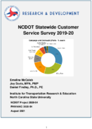 NCDOT Customer Service Survey 201920