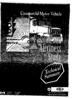 Commercial Motor Vehicle Driver Fatigue And Alertness Study Technical Summary