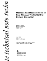 Methods and measurements in realtime air traffic control system simulation