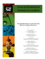 Engineering policy guidelines for design of spread footings 201108