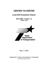 Centertocenter  local selfevaluation report