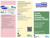 Crash Report Sampling System CRSS Motor Vehicle Crash Data Collection
