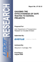 Gauging the Effectiveness of Safe Routes to School Projects