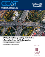 CAV Systems Incorporating Air Pollution Information from Traffic Congestion