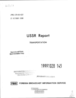 USSR Report Transportation
