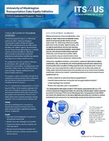 University of Washington Transportation Data Equity Initiative