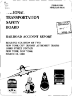 Interstate Commerce Commision Report of the Accident  Investigation Occuring on the NEW YORK CITY TRANSIT AUTHORITY NEW YORK NY