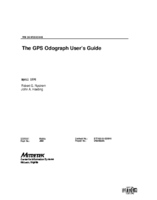 The GPS odograph users guide