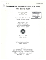 Highway Safety Programs Effectiveness Model
