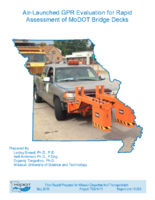 AirLaunched GPR Evaluation for Rapid Assessment of MoDOT Bridge Decks March 2015