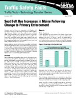 Seat Belt Use Increases in Maine Following Change to Primary Enforcement Traffic Tech