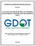 Tacit Knowledge Model to Support Knowledge Capture and Transfer in GDOT