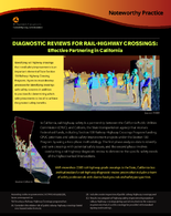 Diagnostic Reviews for RailHighway Crossings Effective Partnering in California