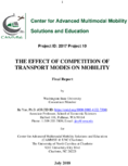 The Effect of Competition of Transport Modes on Mobility