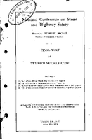 Final Text of Uniform Vehicle Code