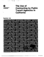 The Use of Contracting by Public Transit Agencies in California