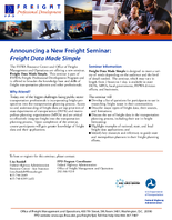 Announcing a New Freight Seminar Freight Data Made Simple