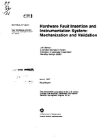 Hardware Fault Insertion and Instrumentation System Mechanization and Validation