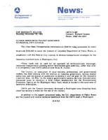 Clymer Announces Transit Assistance To Federal City Council