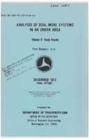Analysis of Dual Mode Systems in an Urban Area  Volume 2 Study Results