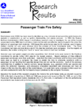 Passenger Train Fire Safety Research Results