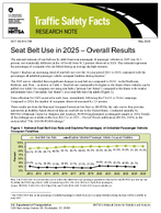 Seat Belt Use in 2025  Overall Results Traffic Safety Facts