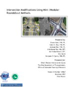 Intersection Modifications Using MiniModularRoundabouts
