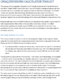 CMAQ Emissions Calculator Toolkit OnRoad Activity Calculator