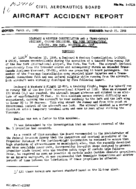 Investigation of Aircraft Accident SEABOARD AND WESTERN AND TRANSCANADA AIRLINES NEW YORK NEW YORK 19581110